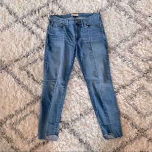 Madewell raw hem jeans